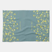 Gelbe Wildblume Geschirrtuch (Horizontal)