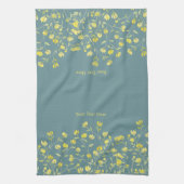 Gelbe Wildblume Geschirrtuch (Vertikal)