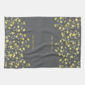Gelbe Wildblume Geschirrtuch (Horizontal)