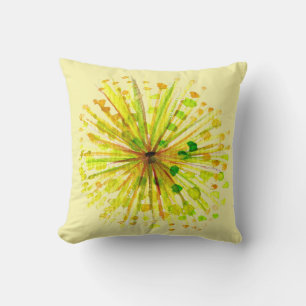 Gelbe Wildblume Kissen