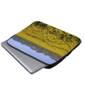 Gelbe Wildblume Laptopschutzhülle (Vorne Knopf)