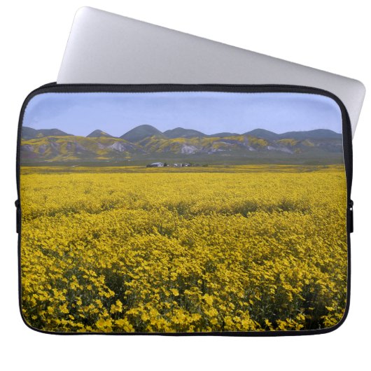 Gelbe Wildblume Laptopschutzhülle (Vorderseite)