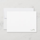 Gelbe Wildblume Lehrerbewertungsflache Dankeskarte (Rückseite)