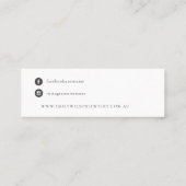 Gelbe Wildblume Mini Visitenkarte (Rückseite)