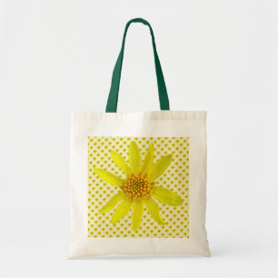 Gelbe Wildblume-mit Blumenarnika Tragetasche