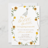 Gelbe Wildblume Mutter Gänse Kinderzimmer Rhyme Einladung (Vorderseite)