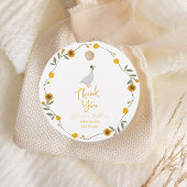 Gelbe Wildblume Mutter Gänse Kinderzimmer Rhyme Geschenkanhänger