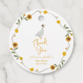 Gelbe Wildblume Mutter Gänse Kinderzimmer Rhyme Geschenkanhänger (Vorderseite)