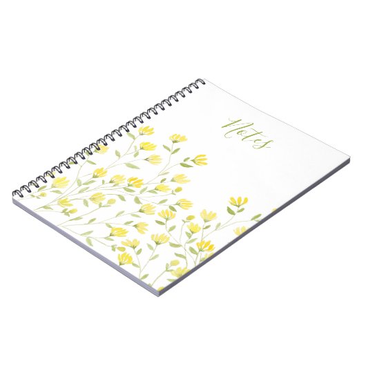 Gelbe Wildblume Notizblock (Linke Seite)