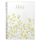 Gelbe Wildblume Notizblock (Vorderseite)