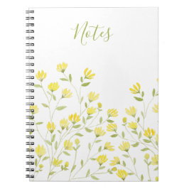 Gelbe Wildblume Notizblock