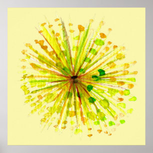 Gelbe Wildblume Poster