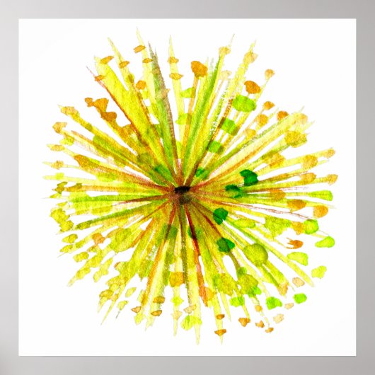 Gelbe Wildblume Poster (Vorne)