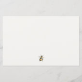 Gelbe Wildblume Ratschläge Mama zur Babydusche (Rückseite)