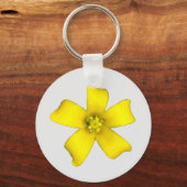 Gelbe Wildblume Schlüsselanhänger (Vorderseite)