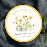 Gelbe Wildblume süß als bienenneutrale Babydusche Runder Pappuntersetzer<br><div class="desc">Wenn Sie ein anderes passendes Produkt oder eine Anpassung benötigen,  wenden Sie sich bitte per E-Mail an Zazzle.</div>