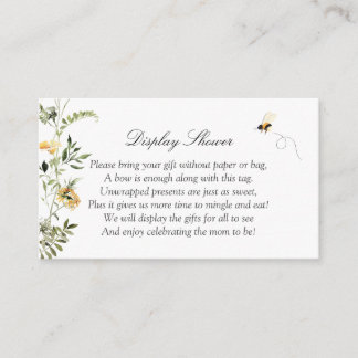 Gelbe Wildblume Süß wie Can Bee Display Dusche Begleitkarte