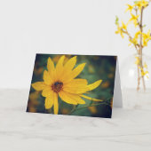 Gelbe Wildblume und Biene Karte (Gelbe Blume)