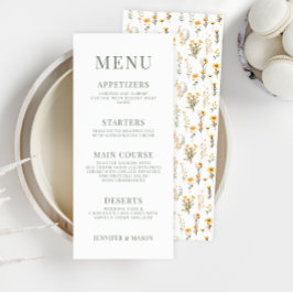 Gelbe Wildblume Wiese Blume Hochzeitskarten