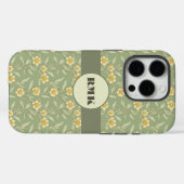 Gelbe Wildblumen auf Grün Case-Mate iPhone Hülle (Rückseite (Horizontal))