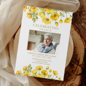 Gelbe Wildblumen Beerdigungsauftrag Programm