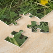 Gelbe Wildblumen blühen Schmetterlingseigenschaft Puzzle (Seite)