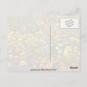 Gelbe Wildblumen Blume Postkarte (Rückseite)
