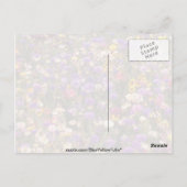 Gelbe Wildblumen Blume Postkarte (Rückseite)