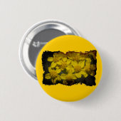 Gelbe Wildblumen Button (Vorne & Hinten)