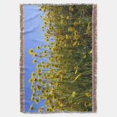Gelbe Wildblumen Decke (Vorderseite Vertikal)