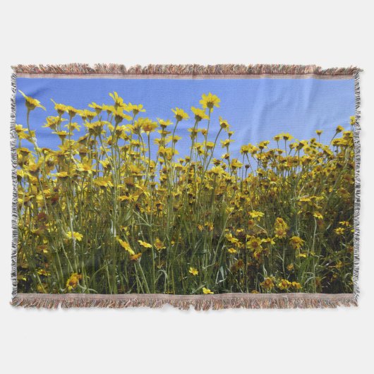 Gelbe Wildblumen Decke (Vorderseite)