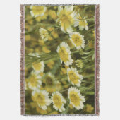 Gelbe Wildblumen Decke (Vorderseite Vertikal)