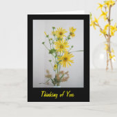 Gelbe Wildblumen, die an Sie Gruß-Karte denken Karte (Gelbe Blume)