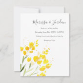 Gelbe Wildblumen Einladung (Vorderseite)