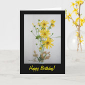 Gelbe Wildblumen Grußkarte zum Geburtstag Karte (Gelbe Blume)