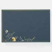 Gelbe Wildblumen Hochzeit Gästebuch (Rückseite)