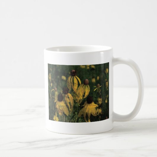 Gelbe Wildblumen Kaffeetasse (Rechts)