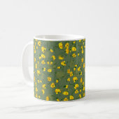 Gelbe Wildblumen Kaffeetasse (Vorderseite Links)
