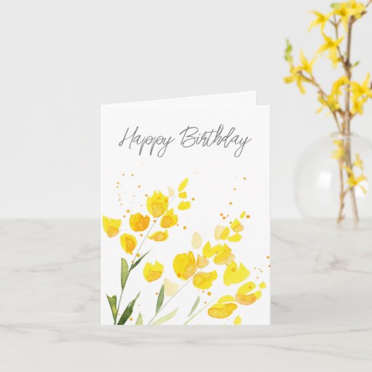 Gelbe Wildblumen Karte (Gelbe Blume)