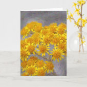 Gelbe Wildblumen Künstlerische Note Card Karte (Gelbe Blume)