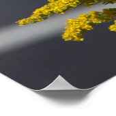 Gelbe Wildblumen mit Butterfly-Poster Poster (Ecke)