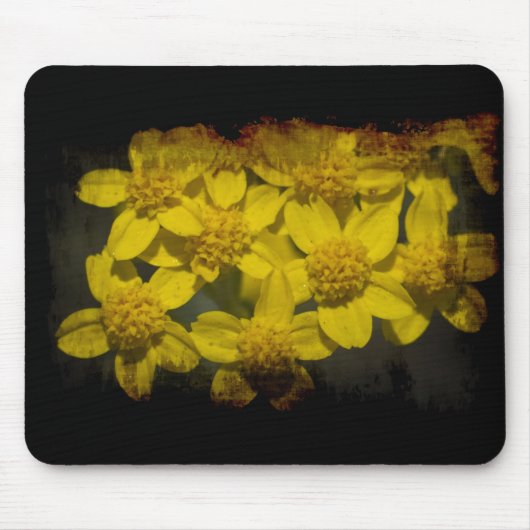 Gelbe Wildblumen Mousepad (Vorne)