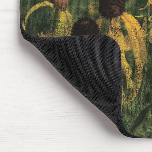 Gelbe Wildblumen Mousepad (Ecke)