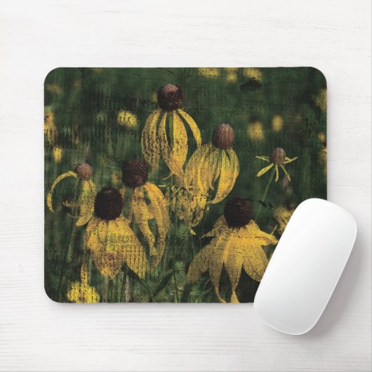 Gelbe Wildblumen Mousepad (Mit Mouse)