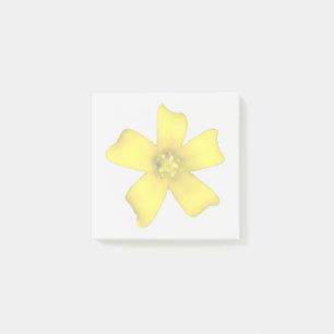 Gelbe Wildblumen-Notizzettel Post-it Klebezettel