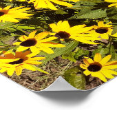 Gelbe Wildblumen Poster (Ecke)
