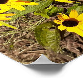 Gelbe Wildblumen Poster (Ecke)