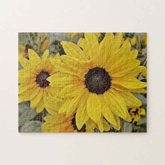 Gelbe Wildblumen Puzzle (Horizontal)