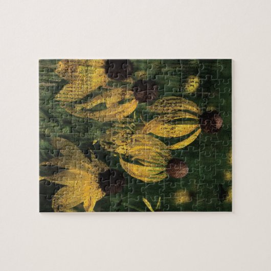 Gelbe Wildblumen Puzzle (Horizontal)