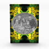 Gelbe Wildblumen Rahmen schaffen Ihre eigene Fotoblock (Vorderseite)